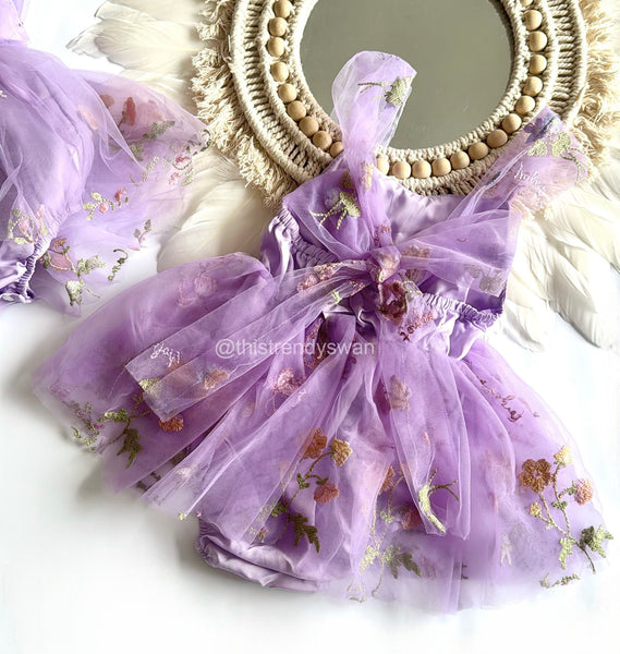Donella Romper Dress – Lilac