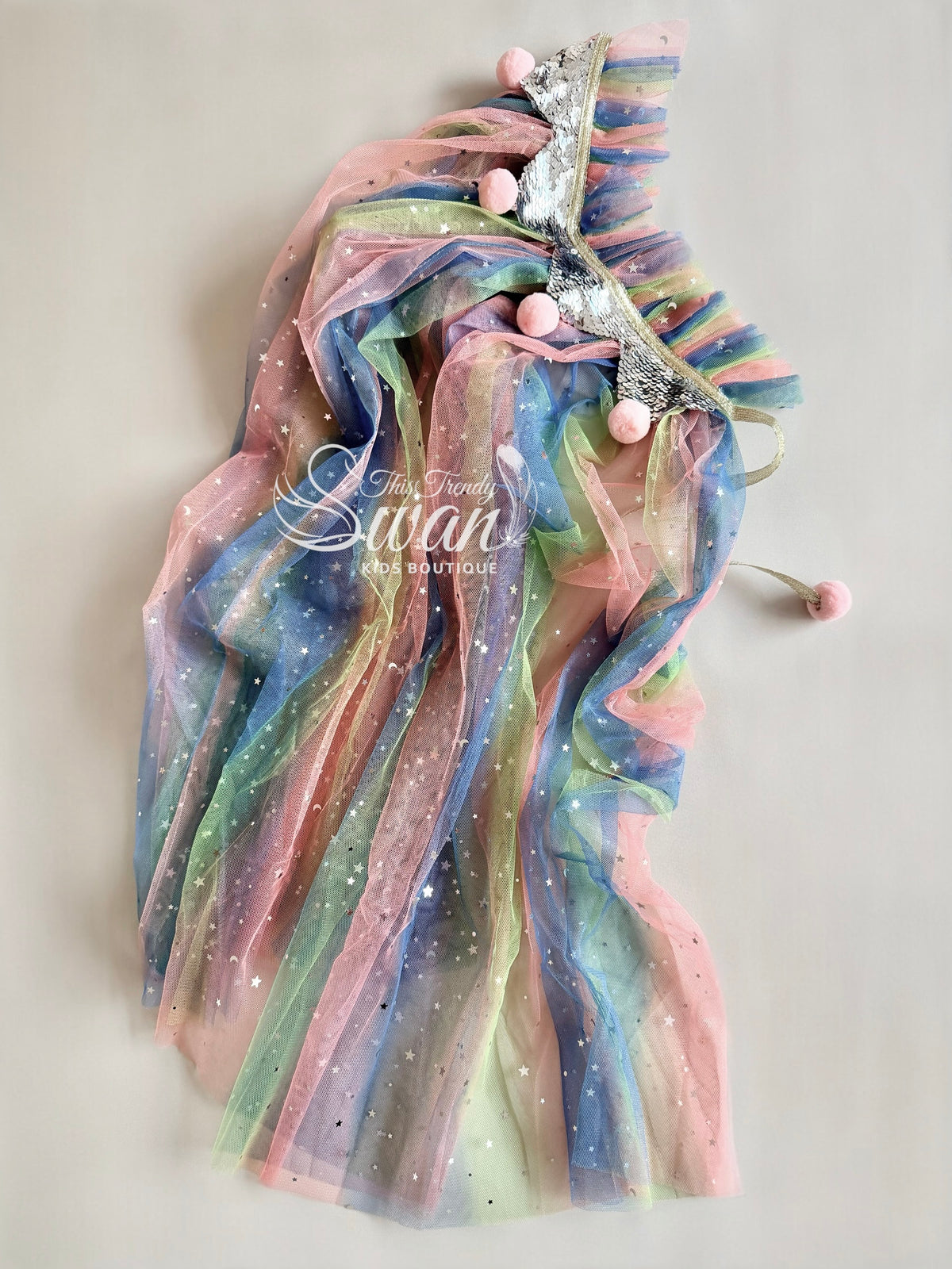 Tilly Rainbow Cape - Pink