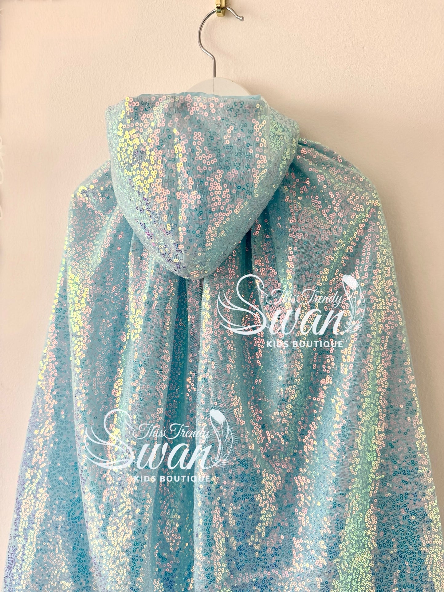 Judo Sequin Cape - Azure