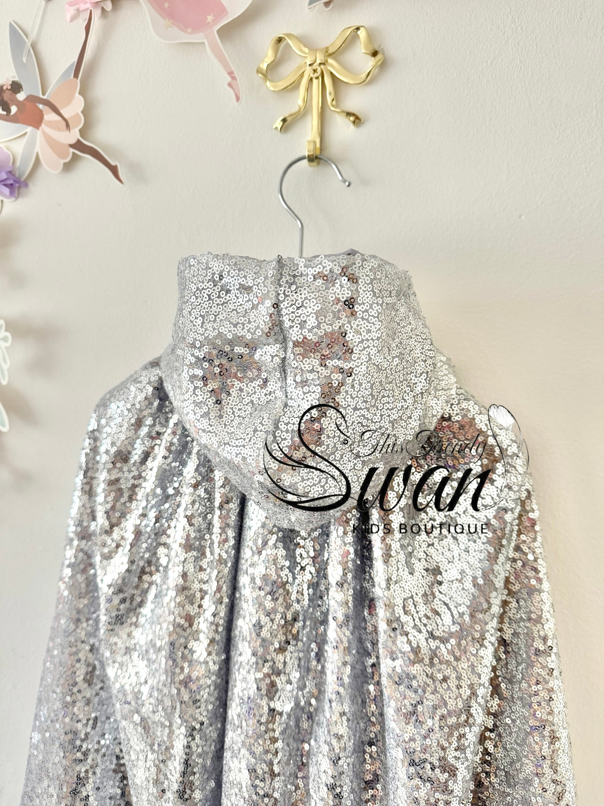 Judo Sequin Cape - Silver