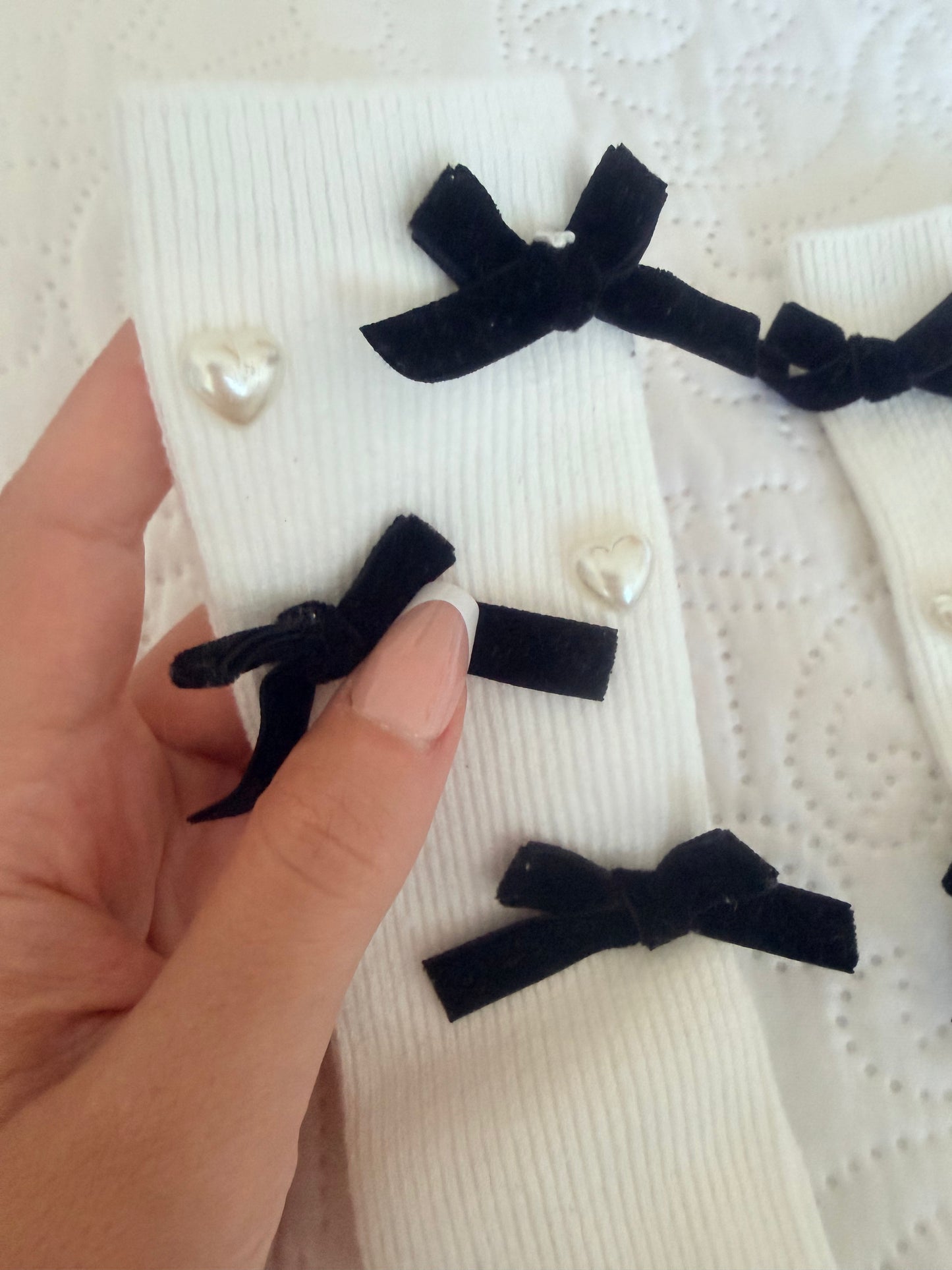 Coco Knee Socks - White