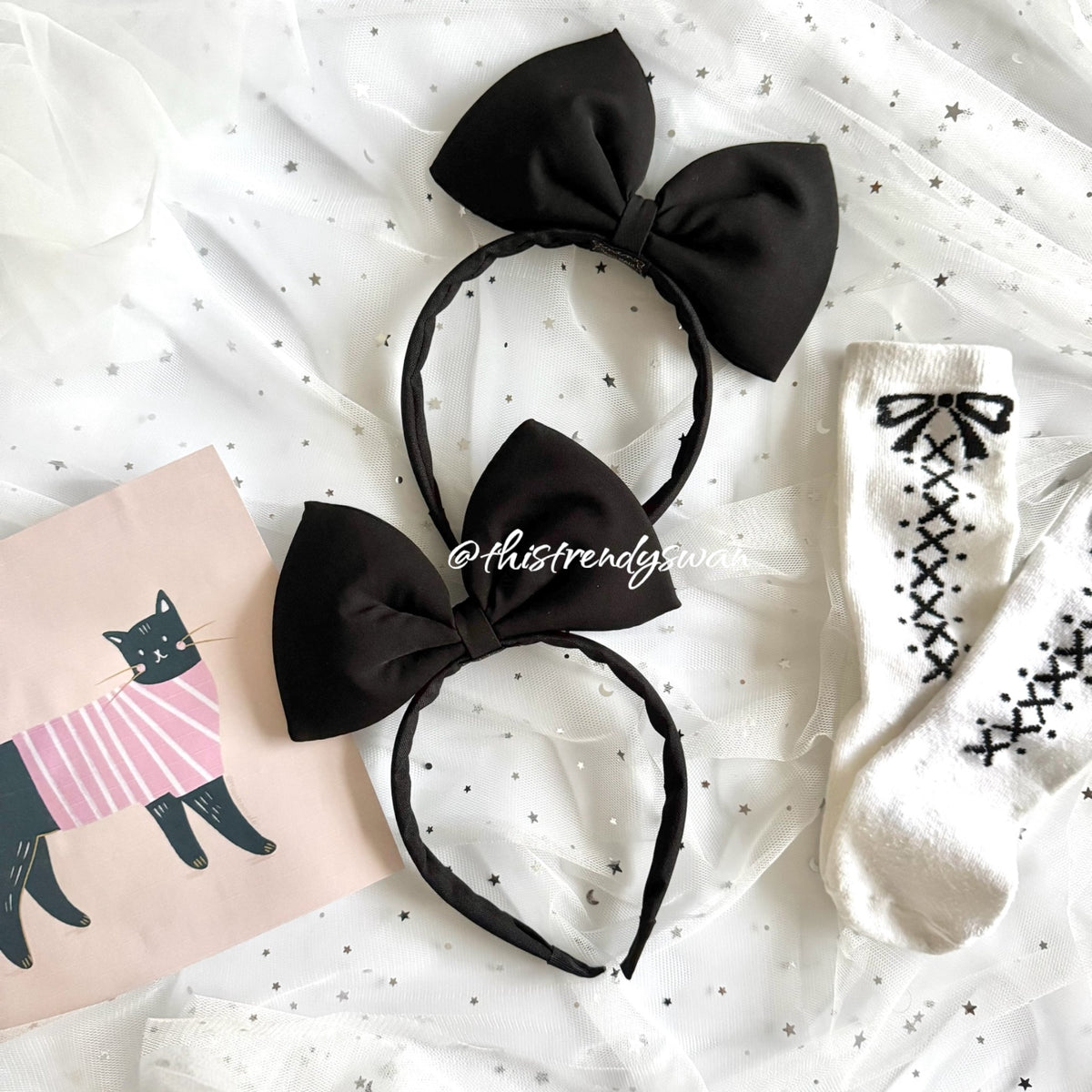 Bow Headband - Black