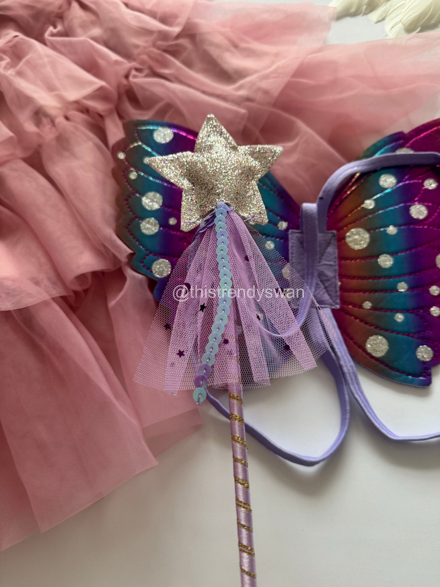 Fairy Wings & Wand - Purple