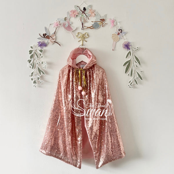Judo Sequin Cape - Rose Gold