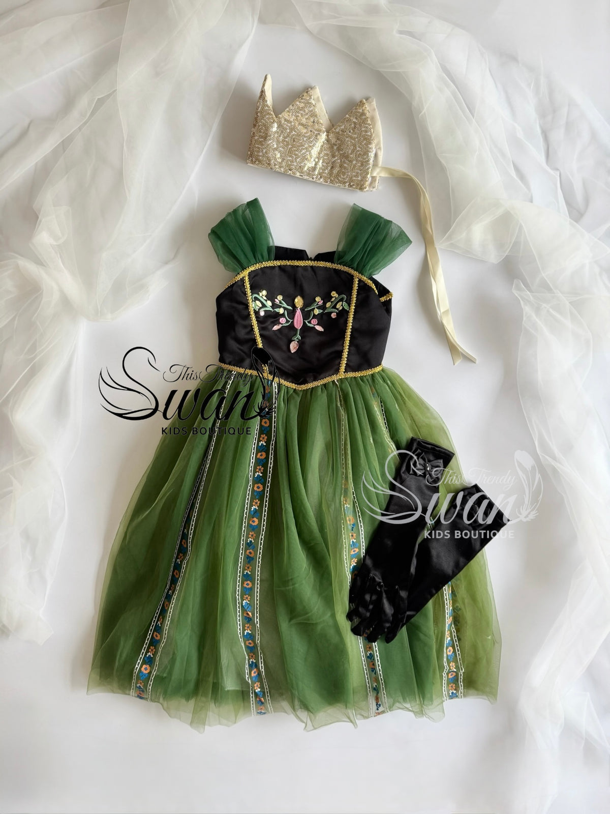 Princess Green Dress