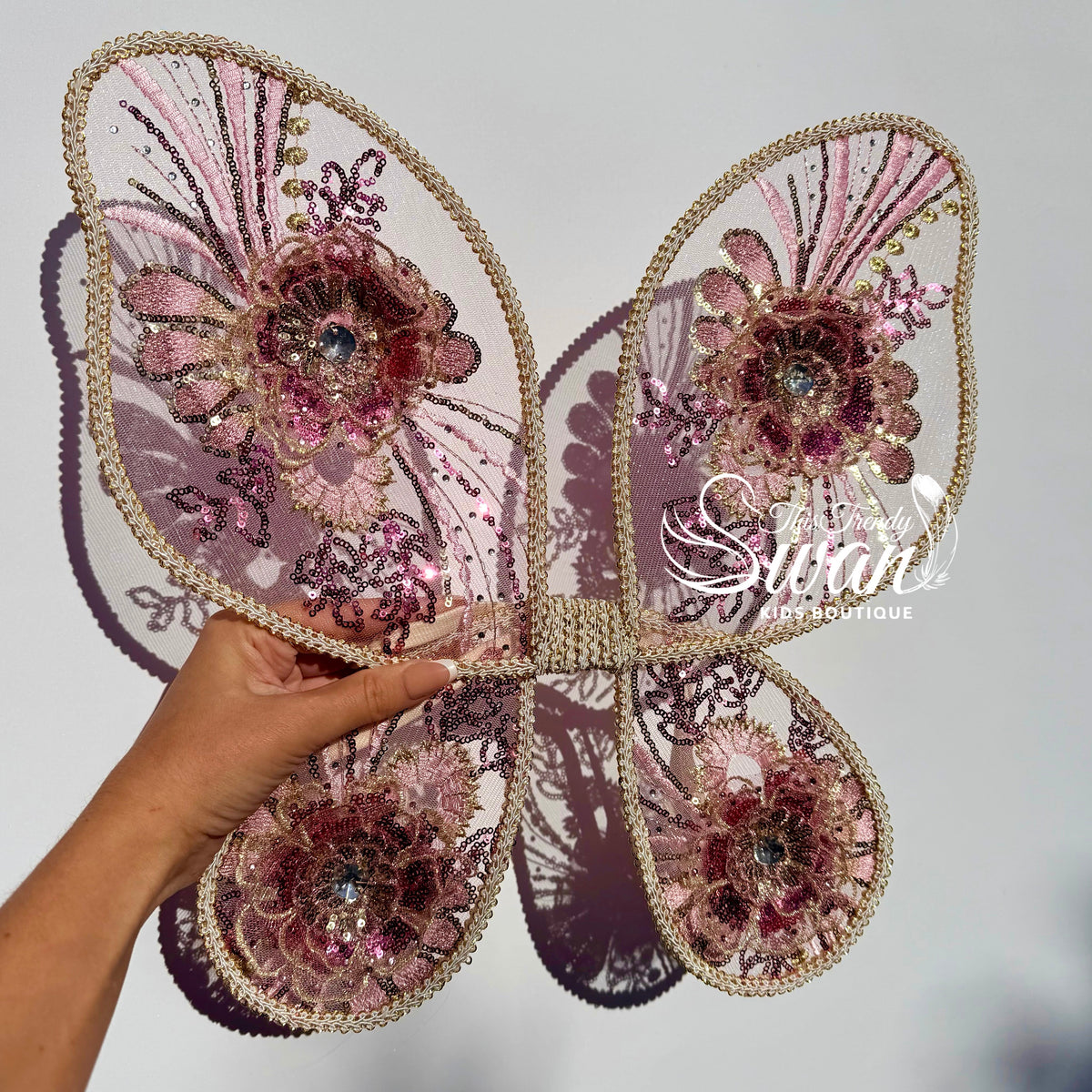 3D Embroidered Fairy Wings & Wand