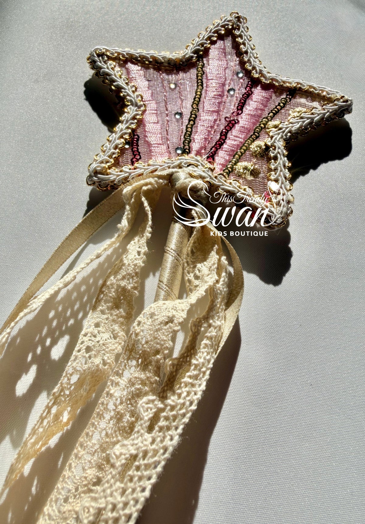 3D Embroidered Fairy Wings & Wand
