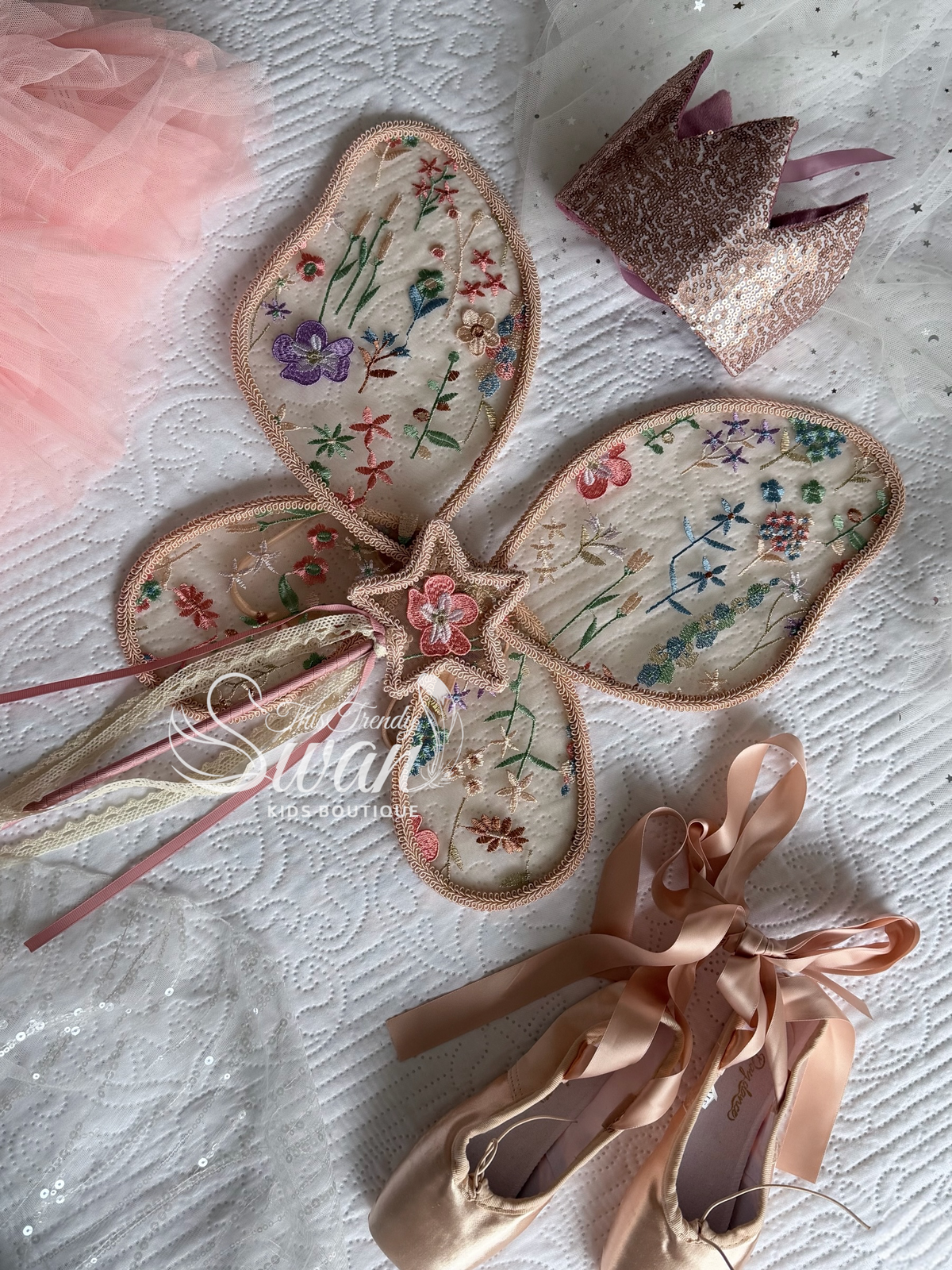 Wild Garden Floral Wings & Wand