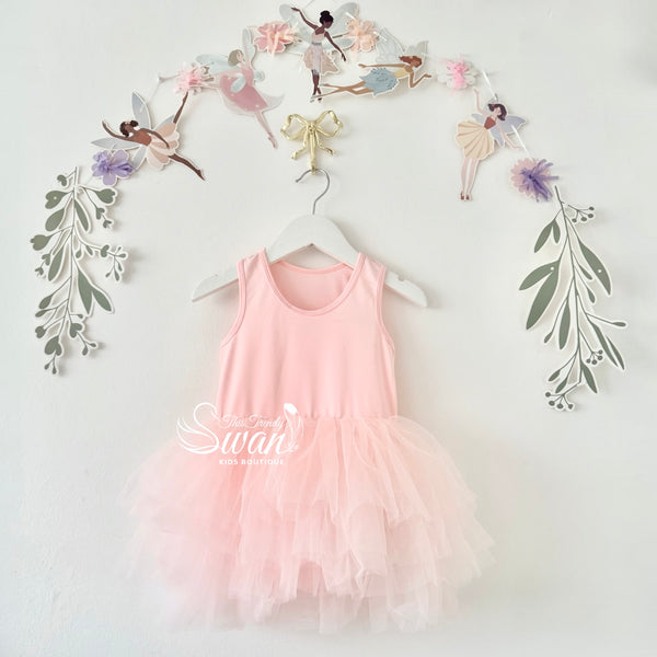 Leotard Tutu Dress - Light Pink