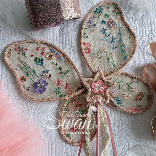 Wild Garden Floral Wings & Wand