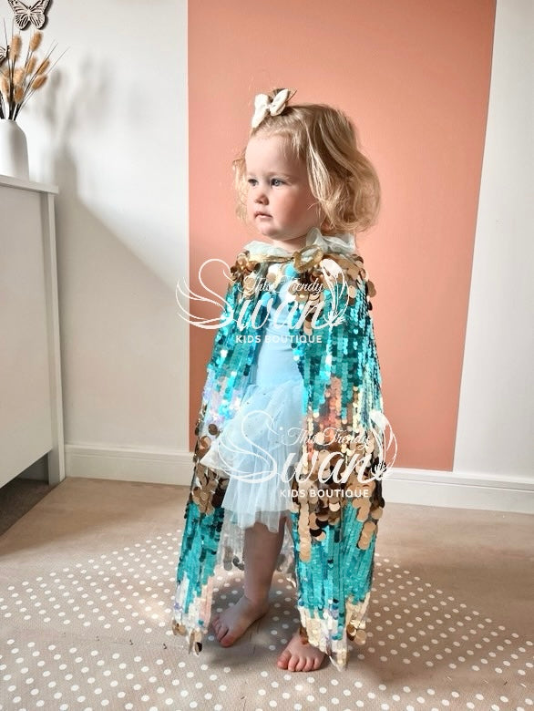 Marilla Cape- Blue