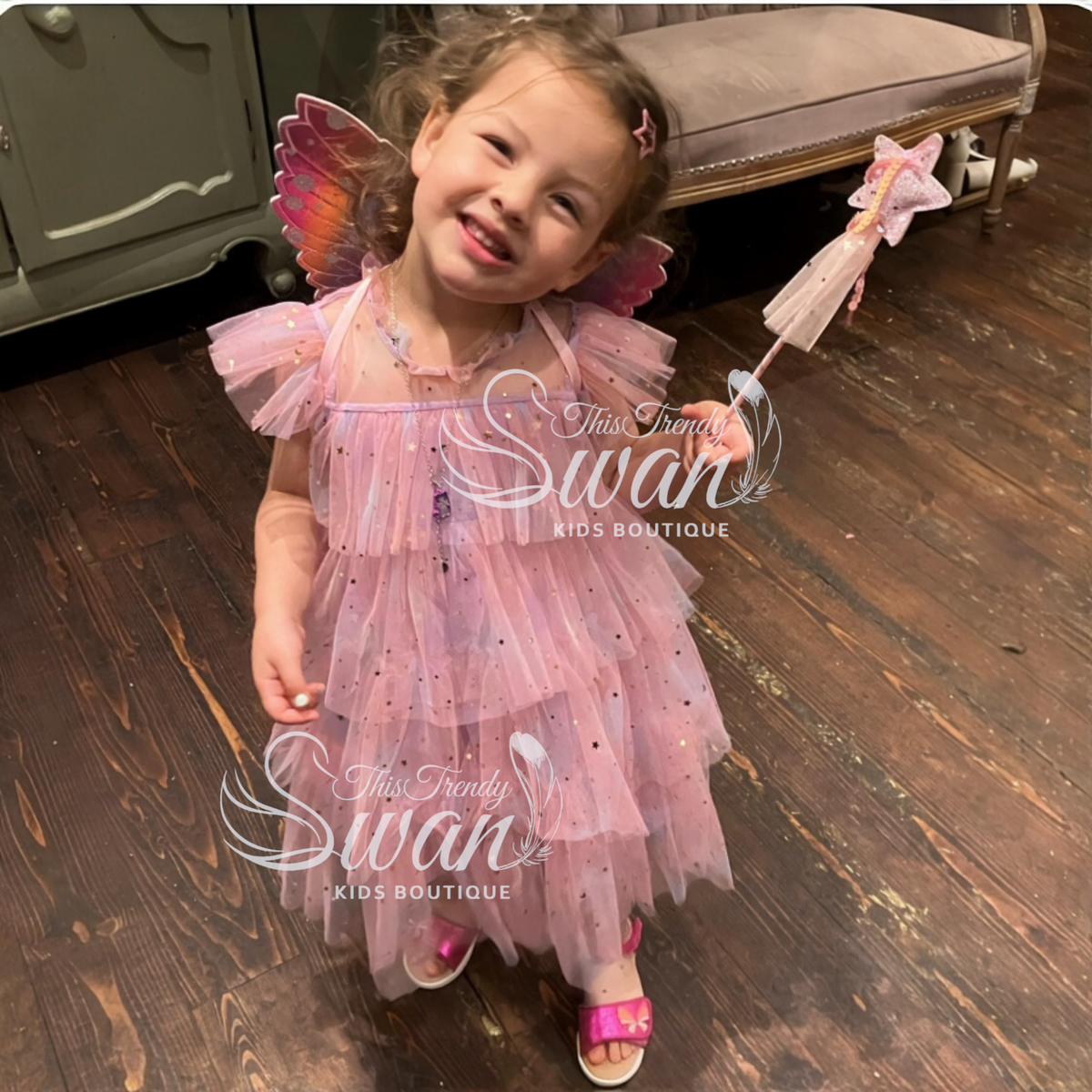 Fairy Wings & Wand - Pink