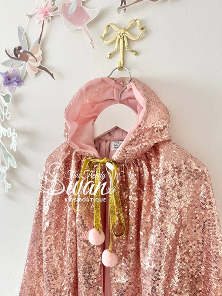 Judo Sequin Cape - Rose Gold