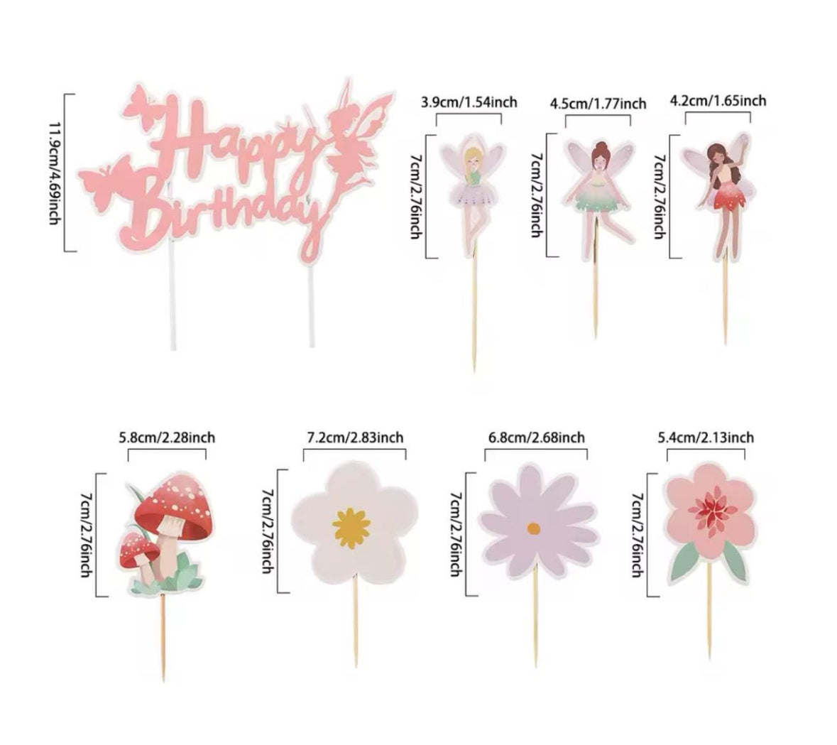 Fairy Garland /Cake Toppers