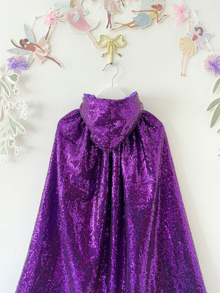 Judo Sequin Cape - Purple