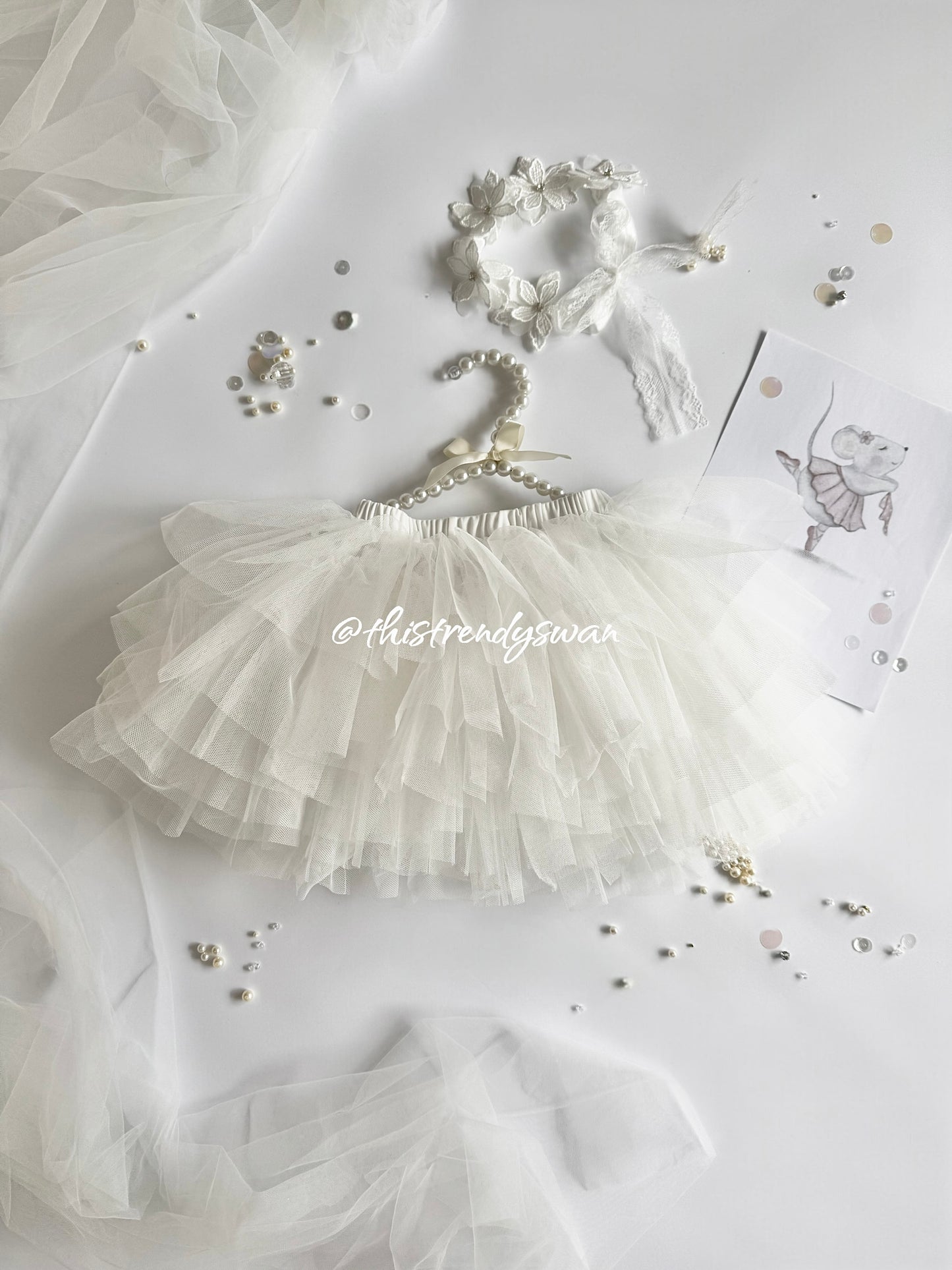 Priscilla Tutu Skirt – White