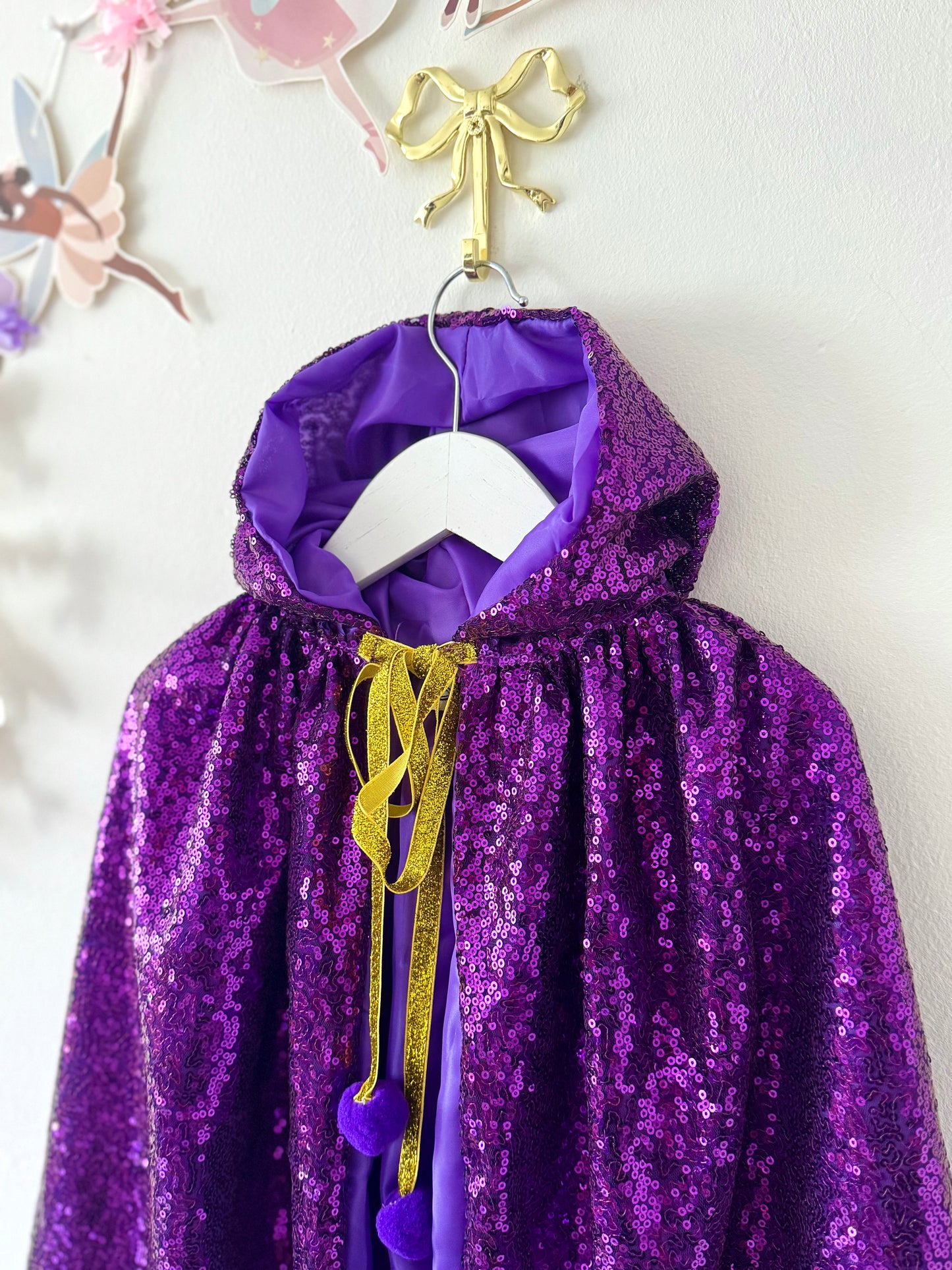 Judo Sequin Cape - Purple