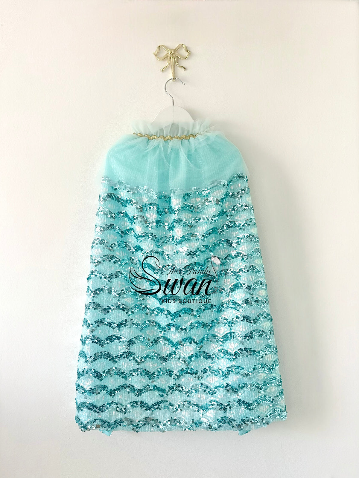 Mermaid Cape -Aqua