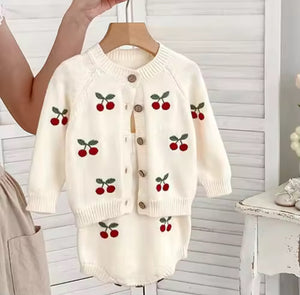 Cherry Knit Set