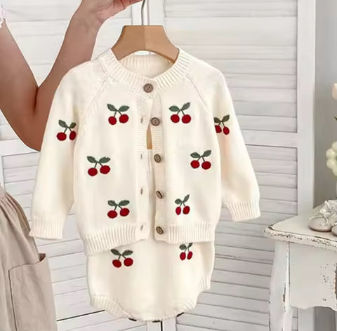 Cherry Knit Set