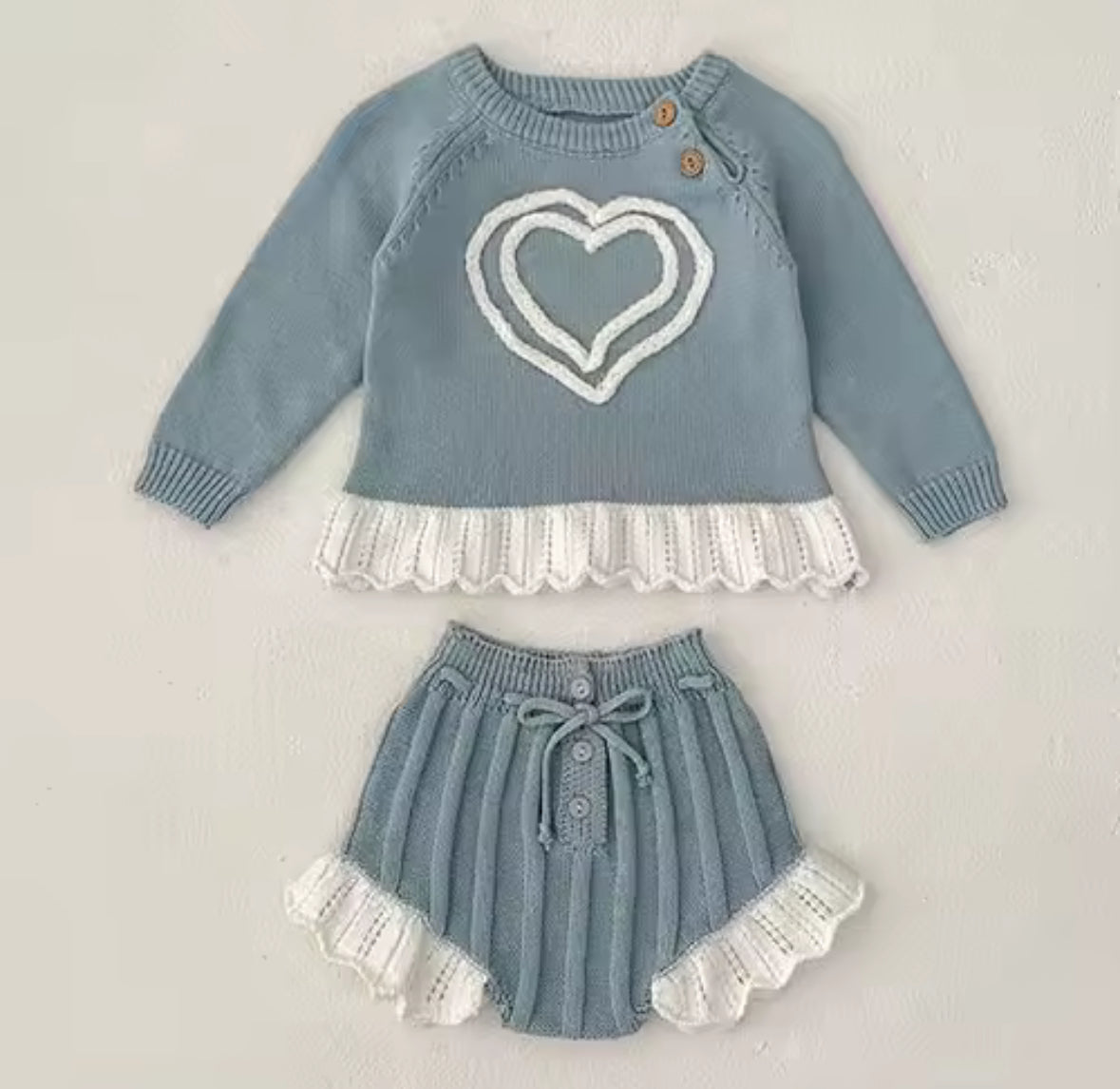 Blue Knit Set