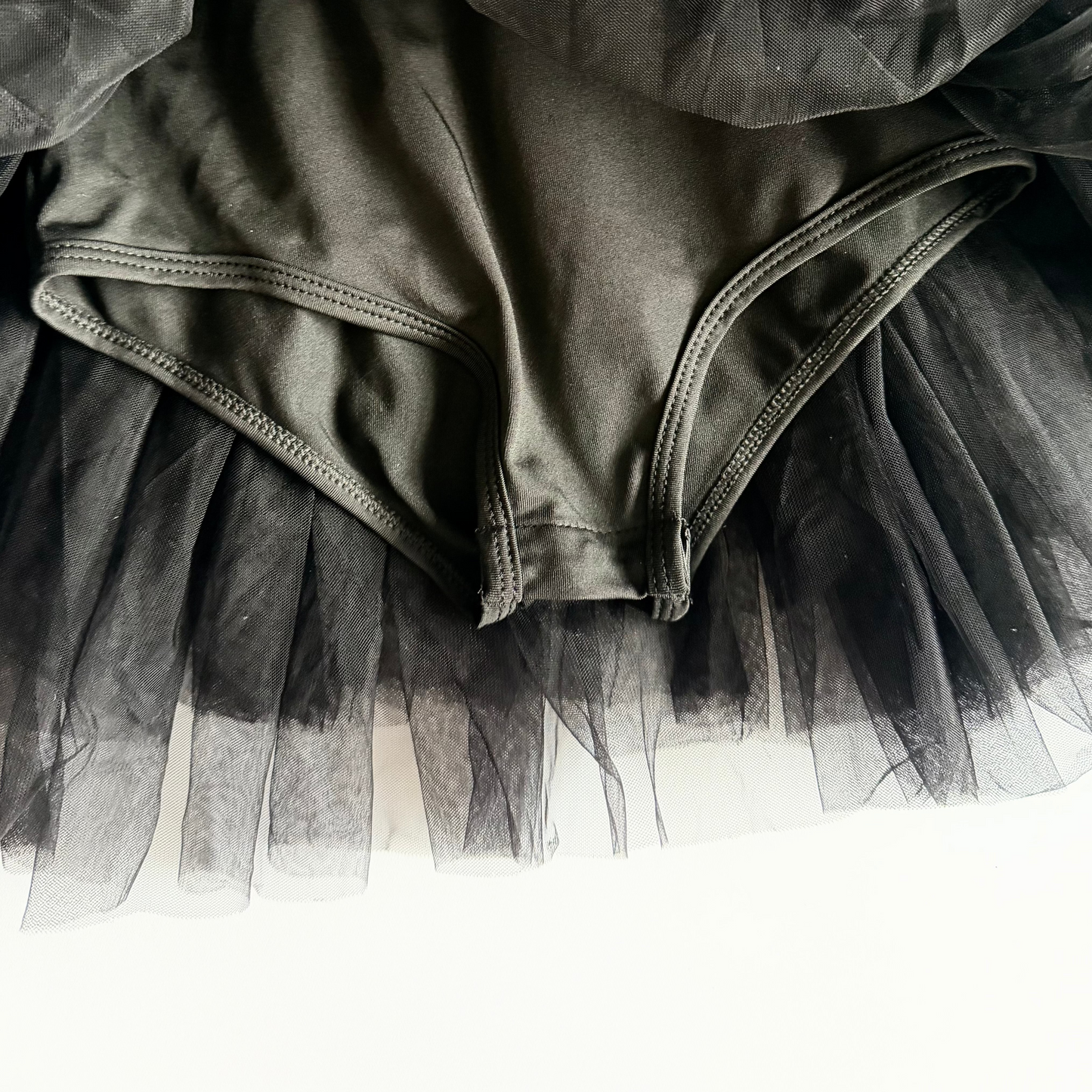 Ballerina Leotard Dress Long Sleeve – Black