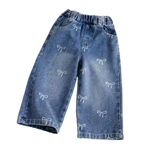 Bow Wide Leg Jeans