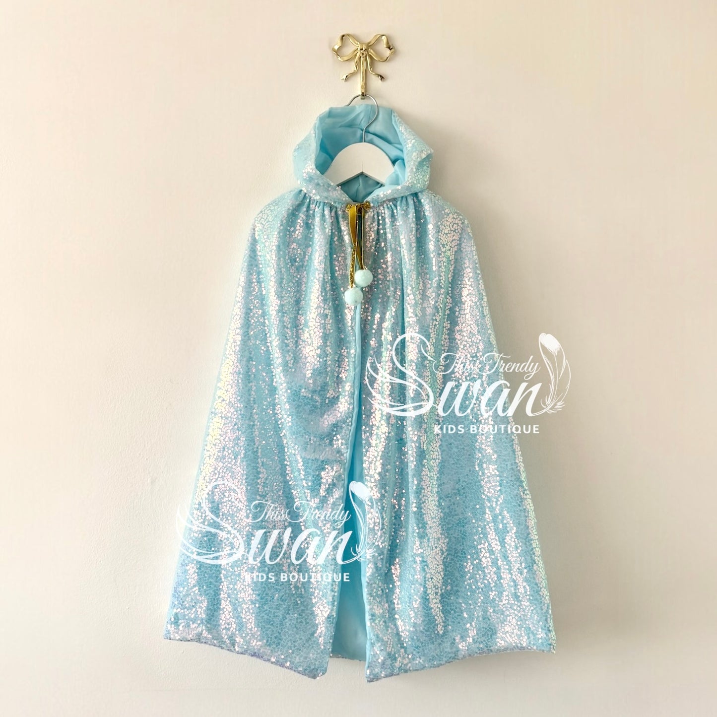 Judo Sequin Cape - Azure