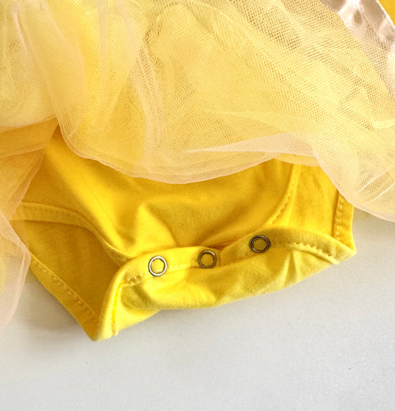 Princess Belle Baby Romper Dress & Headband