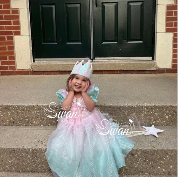Princess Mermaid Rainbow Dress