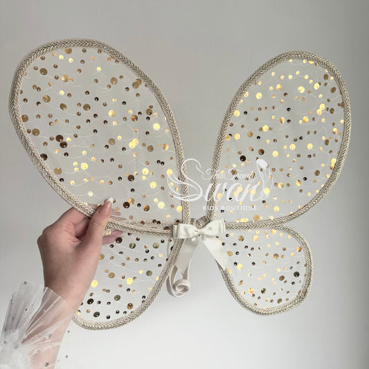 Sequin Fairy Wings -Gold