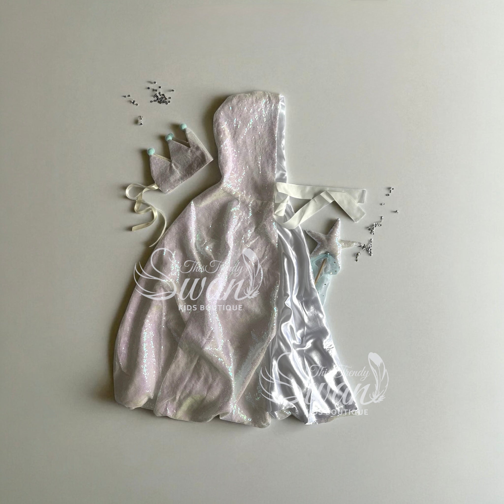 Iridescent Sequin Cape