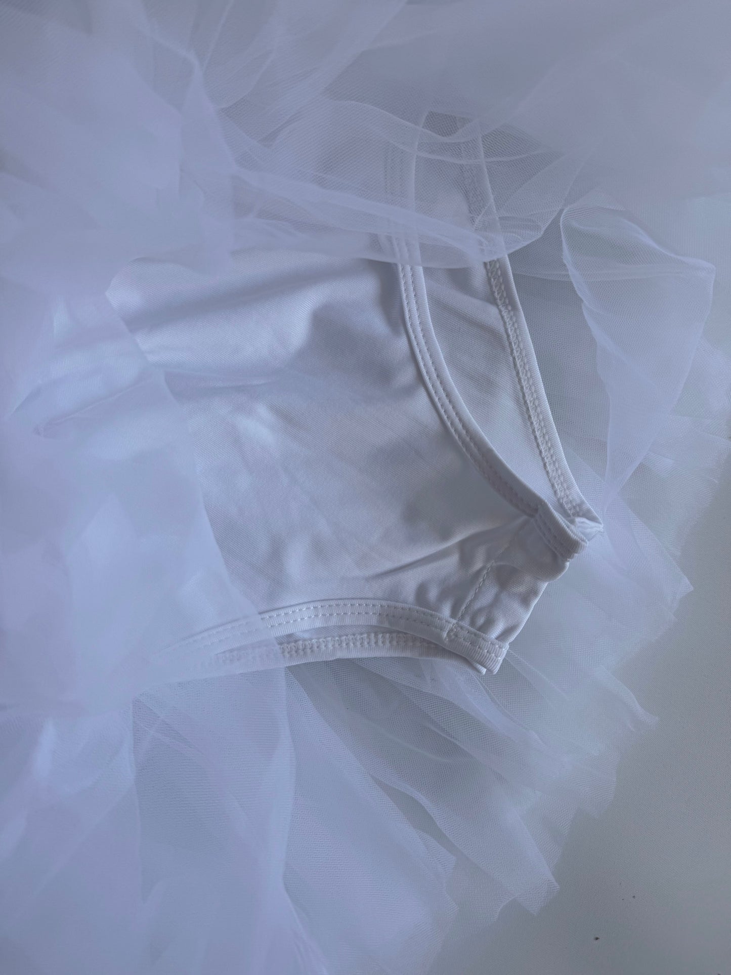 Leotard Tutu Dress - White