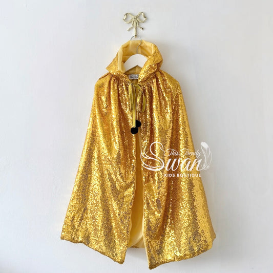 Judo Sequin Cape - Dark Gold