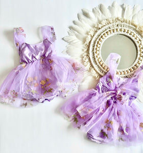 Donella Romper Dress – Lilac