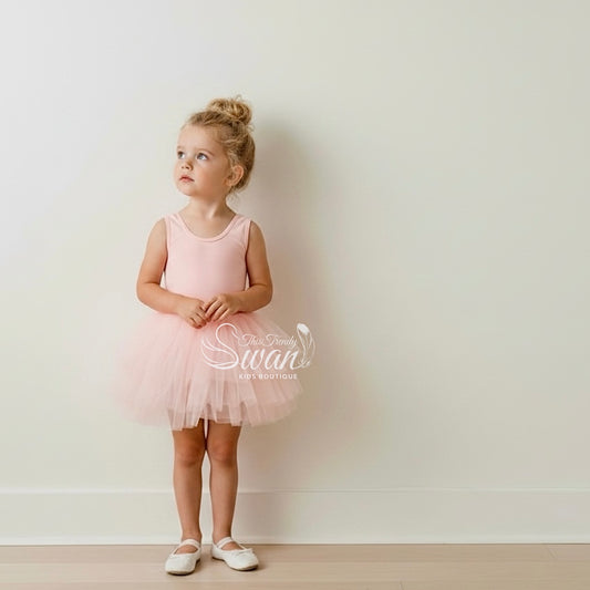 Leotard Tutu Dress - Light Pink