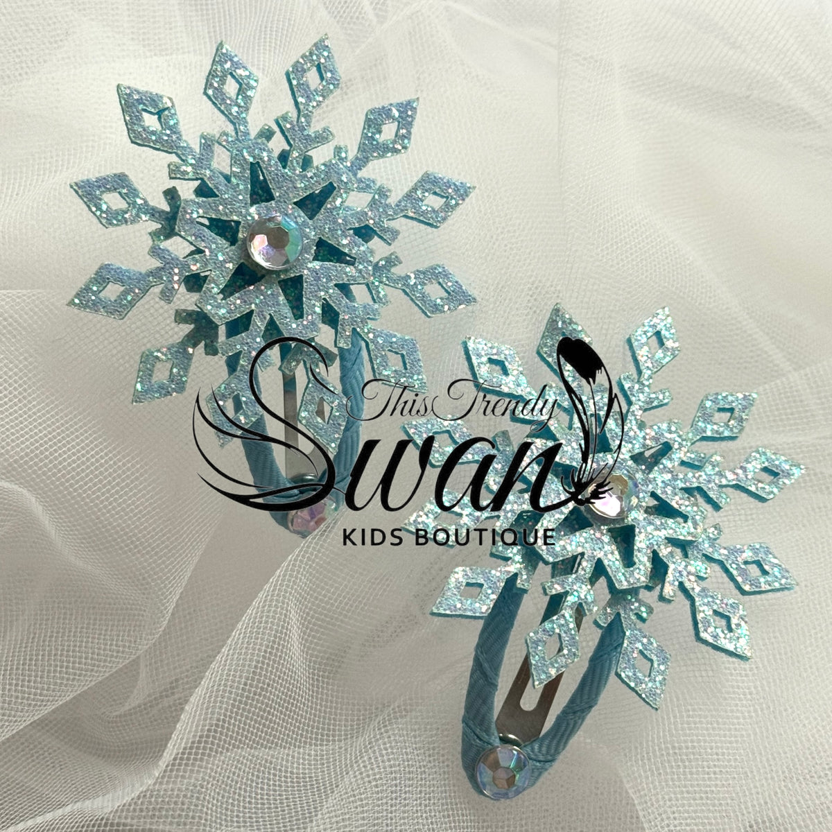 Snowflakes Hair Clips