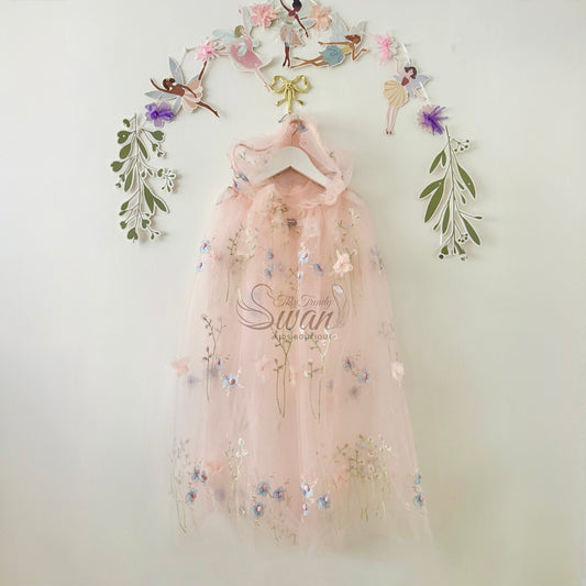 Floral Hooded Cape