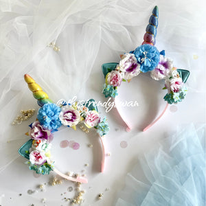 Unicorn Headband - Blue