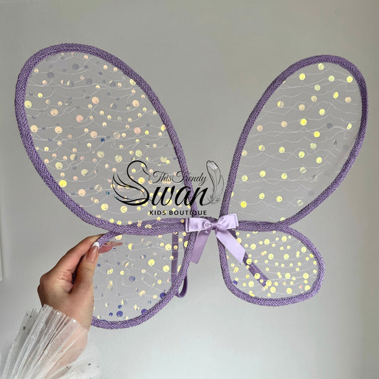 Sequin Fairy Wings -Purple