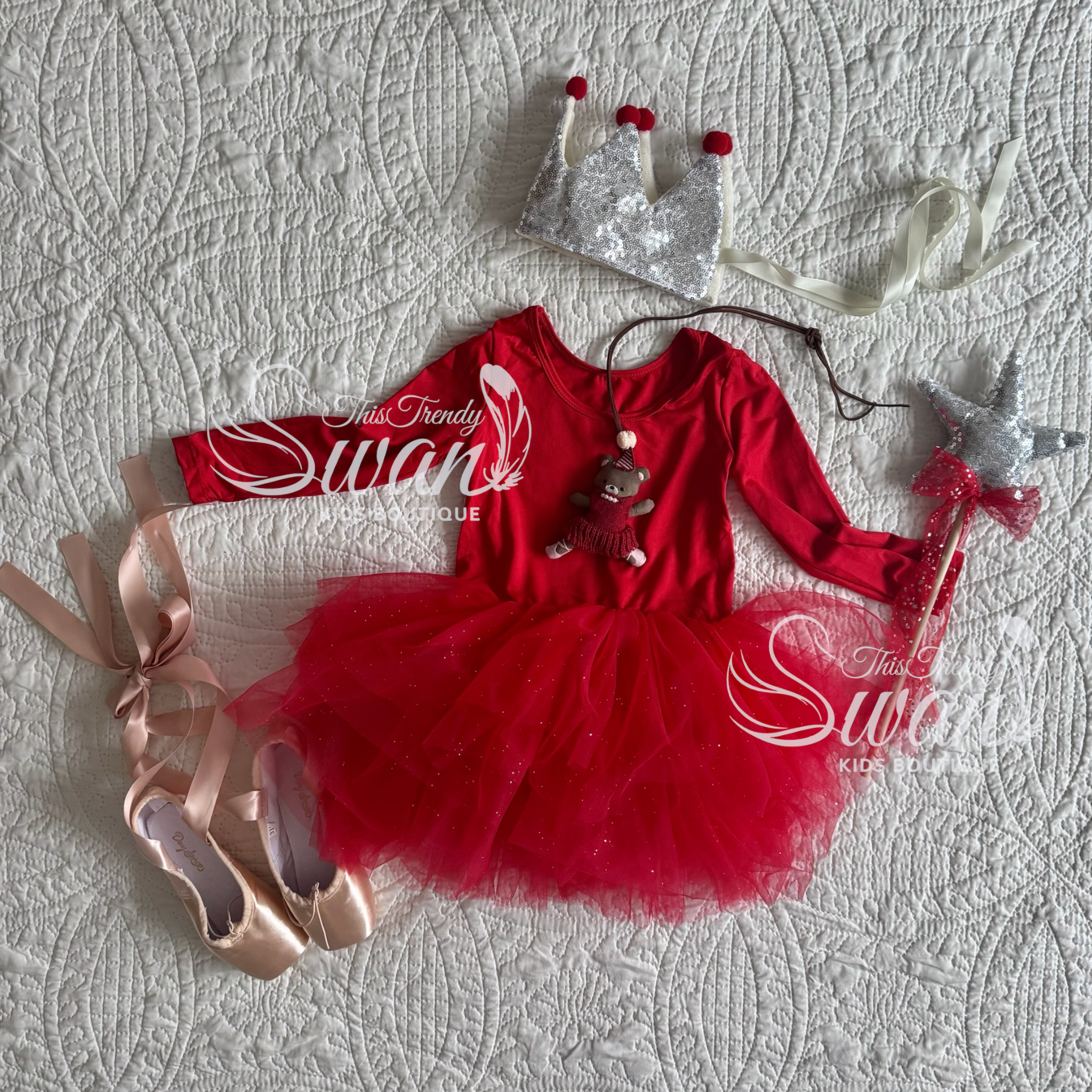 Red Long Sleeve Tutu