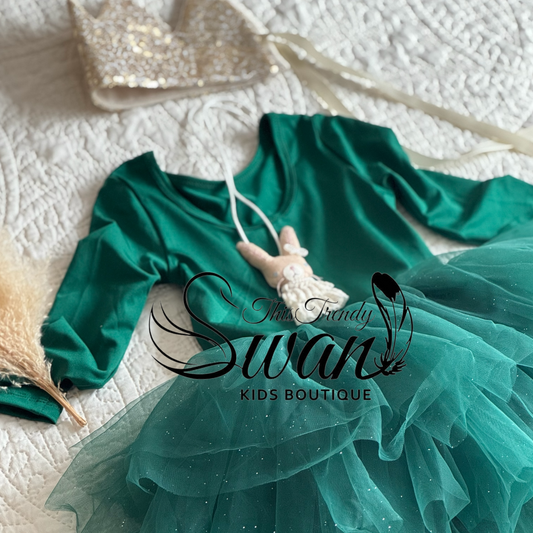 Leotard Tutu Dress - Green