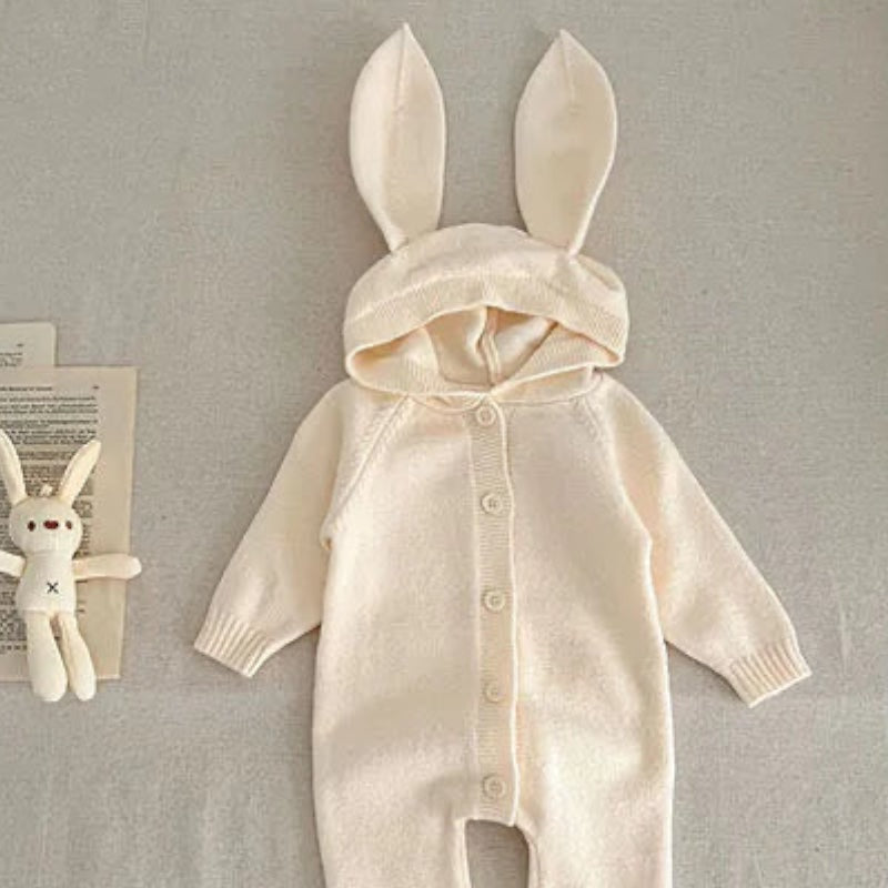 Bunny Knitted Romper Suit