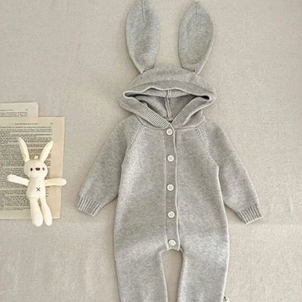Bunny Knitted Romper Suit