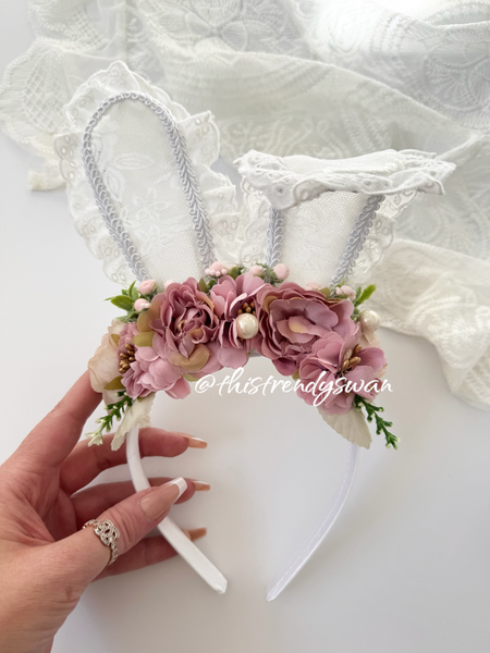 Bunny Lace Ear Headband