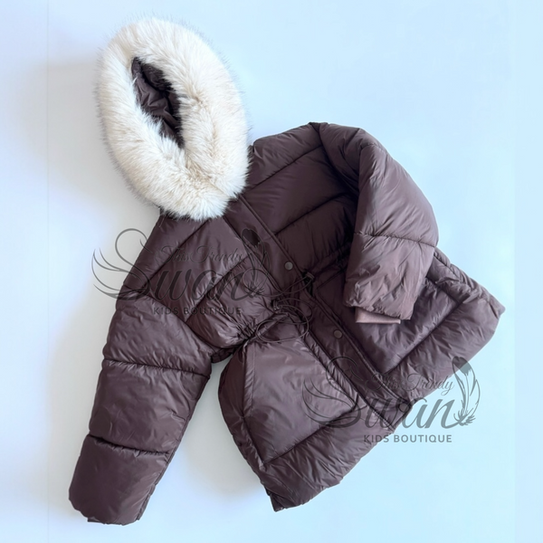 Chocolate Brown Padded Coat