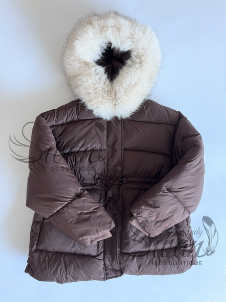 Chocolate Brown Padded Coat