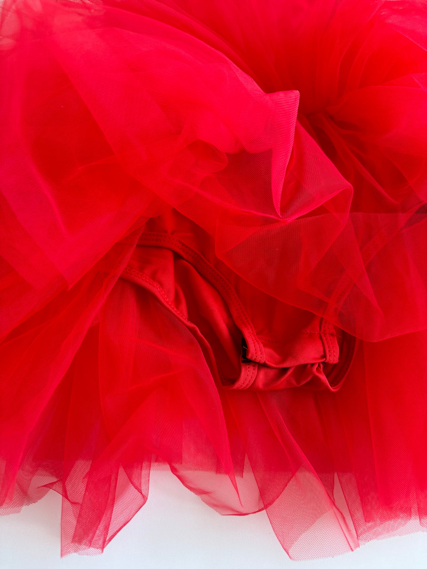 Tutu Leotard Dress - Red
