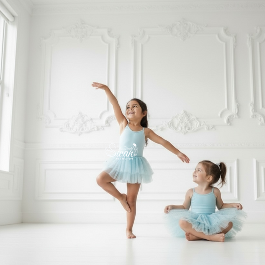 Leotard Tutu Dress - Baby Blue