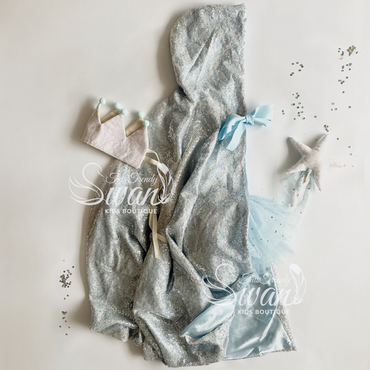 Sequin Cape - Silver
